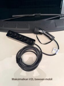 Adaptor dan terminal V2L bawaan mobil listrik BYD